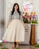 فستان الماس الفخم للعيد مكون من قطعتين