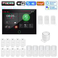 FUERS 7 بوصة TFT شاشة 4G LTE WiFi Tuya نظام إنذار...