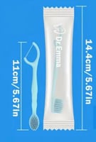 فرشاة ومعجون أسنان وخيط تنظيف الأسنان-3في 1- للاست...