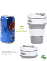 كوب قهوة محمول قابل للطي مناسب للسفر