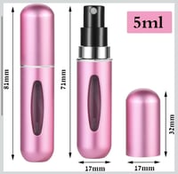 مجموعة زجاجات عطر صغيرة قابلة للسفر والخروج لإعادة...