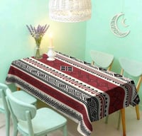 مفرش رمضاني بنقشات تقليدية من قماش البوليستر