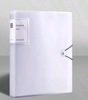 ملف شبه شفاف بجيوب شفافه لحفظ الأوراق - 20 صفحة