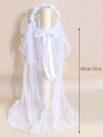 طرحه بيضاء بطوق