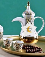 زينة رمضانية على شكل نجمة لترامس الشاي والقهوة