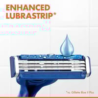 طقم شفرات حلاقة بلو 3 كومفورت من 8 قطع أزرق / فضي