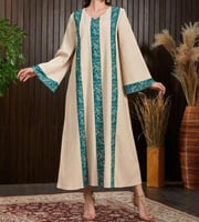 جلابية رمضانية نسائية برسومات عربية