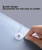 ملف شبه شفاف بجيوب شفافه لحفظ الأوراق - 20 صفحة