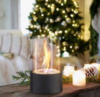 موقد طاولة أسود