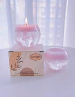 شمعة معطرة بقالب زجاجي