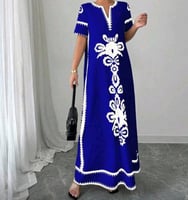 جلابية نسائية برسومات زهور