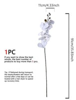 غصن أوركيد صناعي أبيض