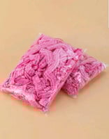 أكياس شعر بلاستيكية للاستخدام مرة واحدة 50 كيس