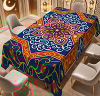 مفرش رمضاني بنقشات زهرية