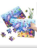 مجموعة من قطع البازل تتكون من 24 قطعة ممتعة وتعليم...