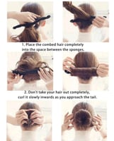 أداة بسيطة لصنع كعكعة الشعر