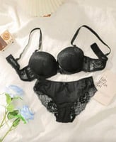 طقم داخلي نسائي دانتيل - 2 قطعة