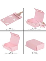 علبة هدايا قابلة للطي بحواف مغناطيسية - حجم وسط