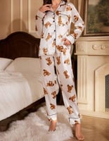 بجامة نسائية تصميم الدب