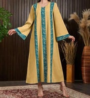 جلابية رمضانية نسائية برسومات عربية