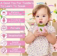 جهاز تعليمي ناطق للأطفال باللون الزهري مع 244 كلمة...