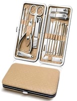 مجموعة للعناية بالأظافر مكونة من 19 قطعة مختلفة