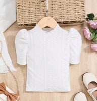 بلوزة بناتي بأكمام منتفخة