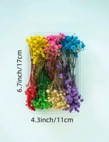 صندوق صغير من الزهور الطبيعية الجافة بورد جيبسون ب...