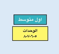 الوحدة ٦-٧-٨