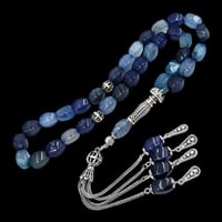 سبحة فاخرة بحجر العقيق– تصميم أنيق وفريد