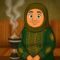 مبخرة معدن أسود بفصوص كريستال مقاس 20 سم رقم 02181...