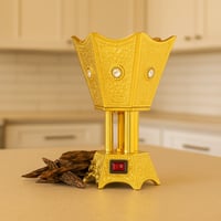 مبخرة كهربائية ذهبية معدنية ملكية