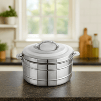 حافظة طعام ستانلس ستيل فضي من Royal Camel سعة 8لتر