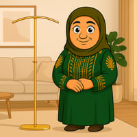 شماعة تعليق ملابس ستيل براس مقوس