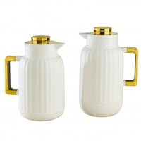 طقم ترامس شاي وقهوة أبيض من بيتروس