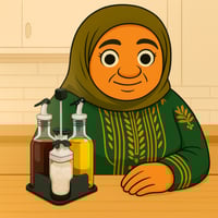 طقم 2 زجاجة سوائل 200 مل + 2 زجاجة توابل 100 مل