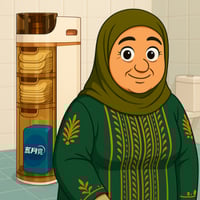 منظم عصري للحمام مع أدراج تخزين