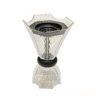 مبخرة اكريليك شفافة فضية مقاس 19سم رقم 04710013