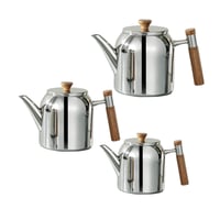 طقم 3 أباريق شاي ستانلس ستيل من Ipasa رقم 0218123