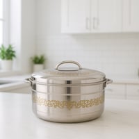 حافظة طعام ستانلس ستيل بنقش ذهبي من Royal Camel سع...