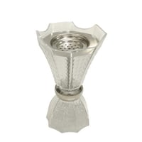 مبخرة اكريليك شفافة فضية مقاس 19سم رقم 04710013