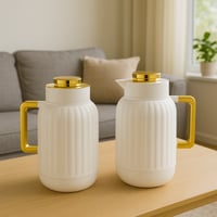 طقم ترامس شاي وقهوة أبيض من بيتروس