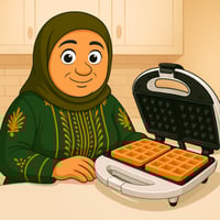 صانعة وافل منزلية صغيرة قوة 750 واط