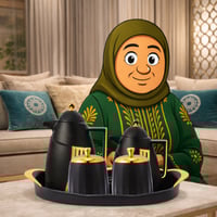 طقم ترامس شاي وقهوة 5 قطع من الأسطورة