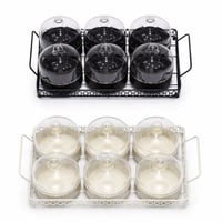 طقم مكسرات اكريليك بقاعدة معدنية