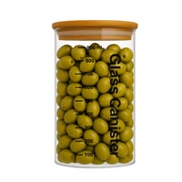 طقم 18 برطمان زجاجي للبهارات سعات كبيرة وأغطية مزد...