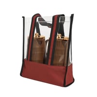 حقيبة شفافة بقاعدة حمراء لترامس الشاي والقهوة