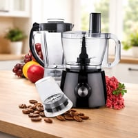 طقم خلاط ومفرمة ومطحنة 15 وظيفة × 1 قوة 800 واط