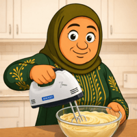 خلاط يدوي كهربائي لا سلكي 7 سرعات قوة 200 واط