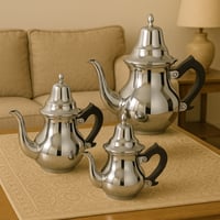 طقم 3 أباريق شاي ستانلس ستيل من Ipasa رقم 0218127